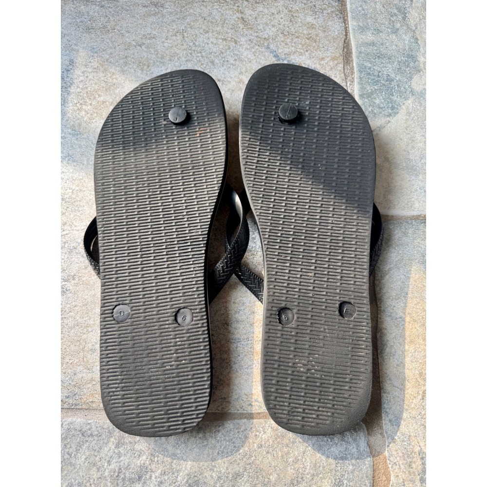 Havaianas Disney Mickey Mouse Flip Flops USA 11/12M EUR 45/46 Rainbow Striped - Picture 4 of 4